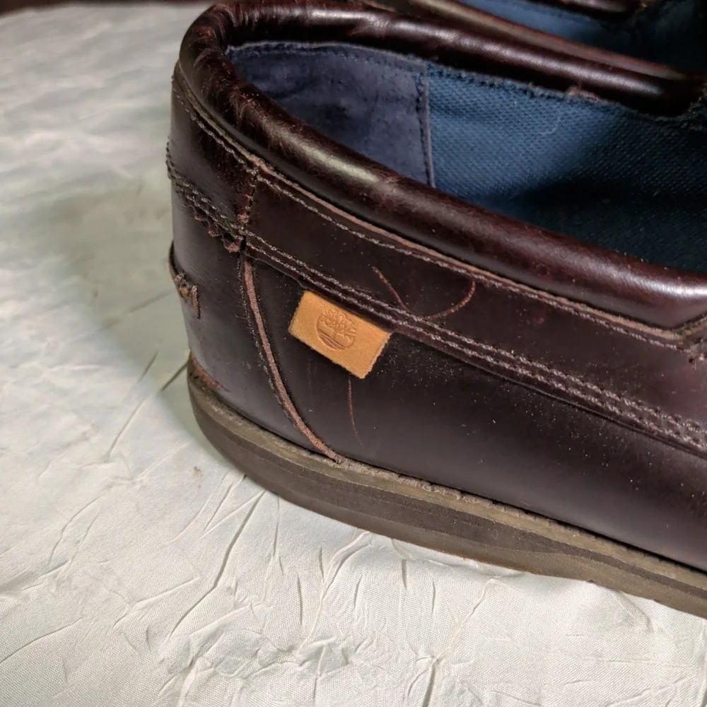Timberland Classic Boat Shoes Mens Size 12 Brown Leather Deck Yacht Preppy 6267B
